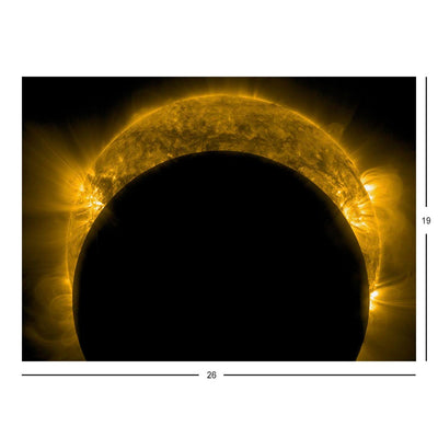 Solar Dynamics Observatory Image - Moon Photobombs Sun Jigsaw Puzzle