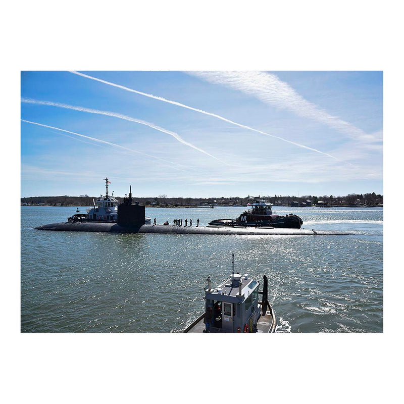Attack Submarine USS Greeneville (SSN 772) Departs Portsmouth Naval Shipyard Jigsaw Puzzle