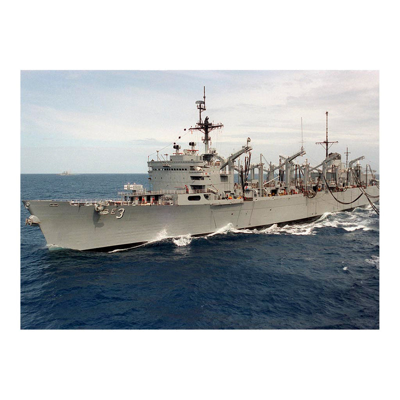 Fast Combat Support Ship USS Seattle (AOE-3) During An Underway Replenishment Jigsaw Puzzle
