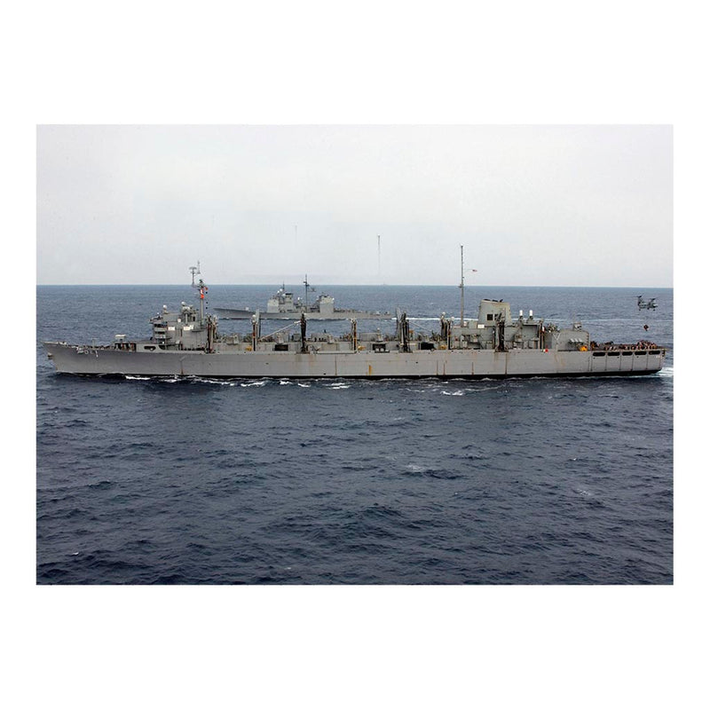 Fast Combat Support Ship USS Sacramento (AOE-1) During A Vertical Replenishment Jigsaw Puzzle