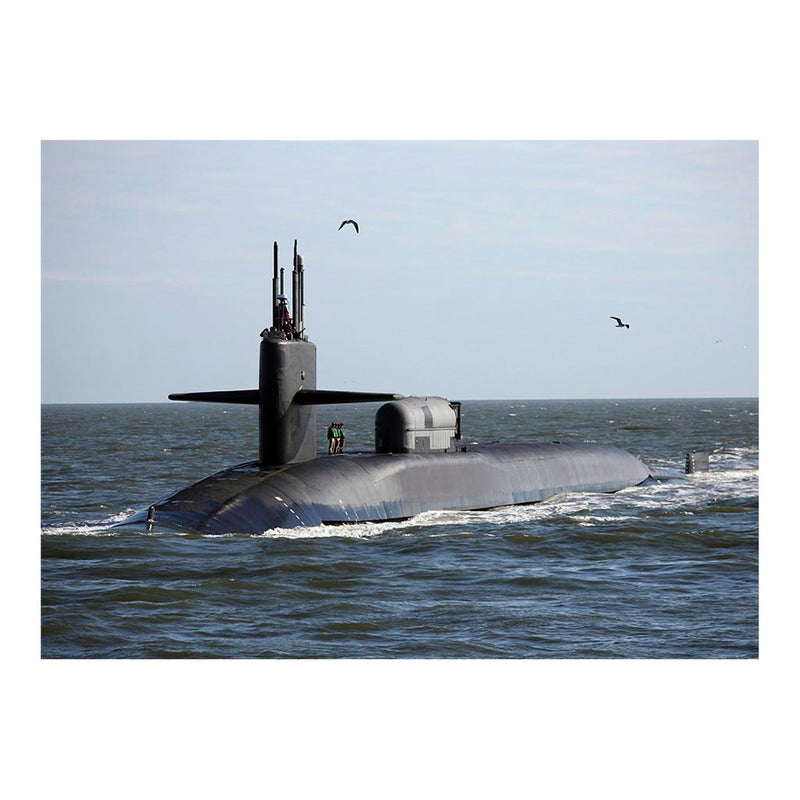 Guided-Missile Submarine USS Georgia (SSGN 729) (Blue) Transits To Naval Submarine Base Kings Bay Jigsaw Puzzle