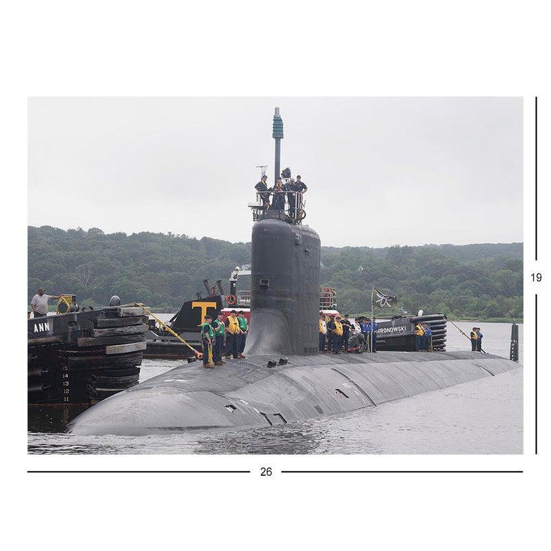 USS California (SSN 781) Pulls Into Submarine Base New London Jigsaw Puzzle