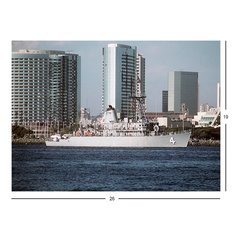 Mine Countermeasures Ship USS Champion (MCM 4) In San Diego Bay Jigsaw Puzzle
