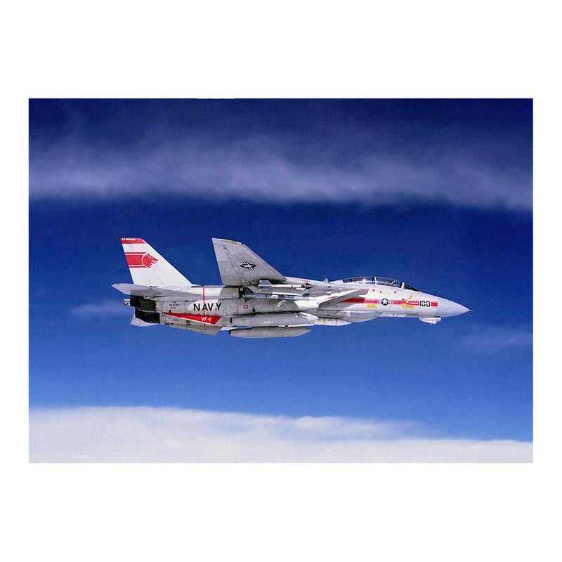 An F-14A Tomcat Aircraft From Fighter Squadron 1 (VF-1) In Flight Jigsaw Puzzle