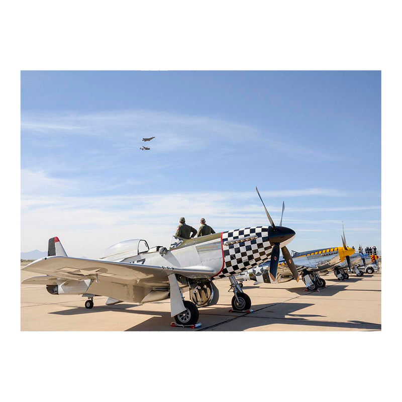 Four P-51 Mustangs At Davis-Monthan Air Force Base, AZ Jigsaw Puzzle