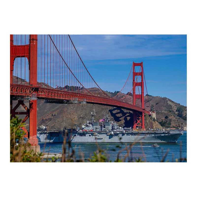 USS Tripoli (LHA 7) Sails During San Francisco Fleet Week (SFFW) 2024 Jigsaw Puzzle