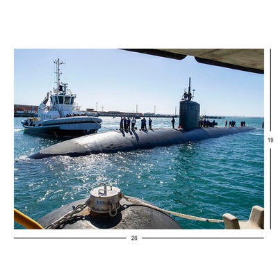 Attack Submarine USS Annapolis (SSN 760) At Fleet Base West in Rockingham, Western Australia Jigsaw Puzzle