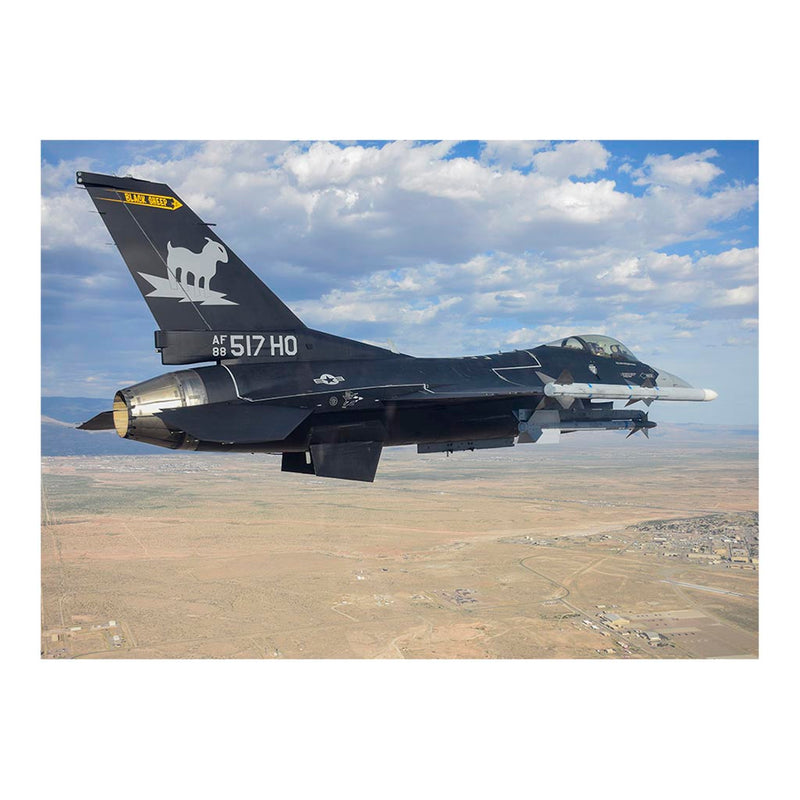 8th Fighter Squadron F-16 In F-117 Nighthawk Colors Flies Over Holloman Air Force Base, NM Jigsaw Puzzle