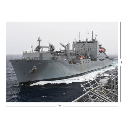 Dry Cargo/Ammunition Ship USNS Carl Brashear (T-AKE 7) Conducts A Vertical Replenishment Jigsaw Puzzle