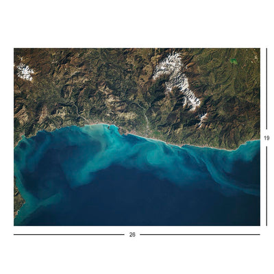 ISS Photograph of Gulf of Policastro, Italy Jigsaw Puzzle