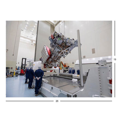 Crews Unpack NASA's Europa Clipper Spacecraft Jigsaw Puzzle