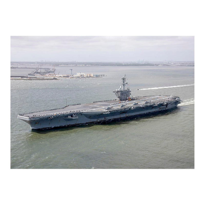 Aircraft Carrier USS George Washington (CVN 73) Departs Naval Station Norfolk Jigsaw Puzzle