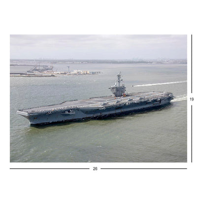 Aircraft Carrier USS George Washington (CVN 73) Departs Naval Station Norfolk Jigsaw Puzzle