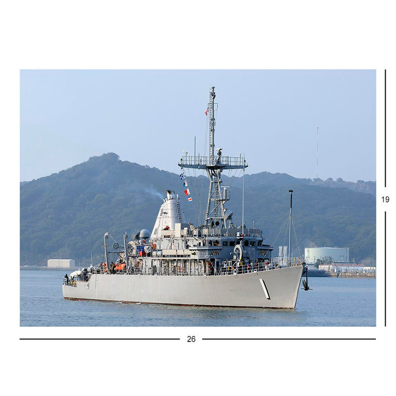 Mine Countermeasures Ship USS Avenger (MCM 1) Returns To U.S. Fleet Activities Sasebo, Japan Jigsaw Puzzle