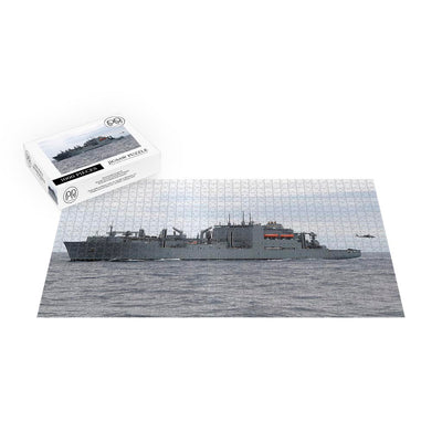 Dry Cargo/Ammunition Ship USNS Sacagawea (T-AKE 2) Steams In The Atlantic Ocean Jigsaw Puzzle