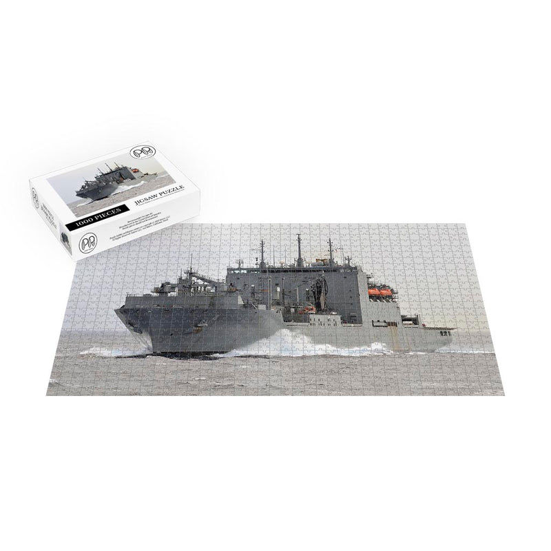 Dry Cargo/Ammunition Ship USNS Richard E. Byrd (T-AKE 4) Transits The Bay of Bengal Jigsaw Puzzle