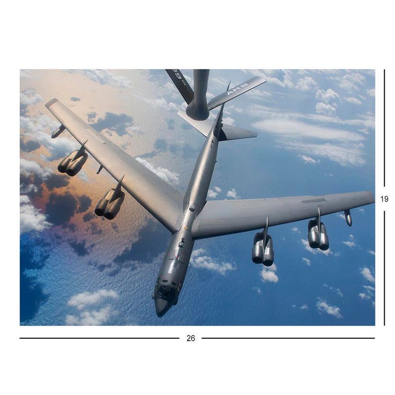 B-52H Stratofortress Refuels Over The Pacific Ocean Jigsaw Puzzle