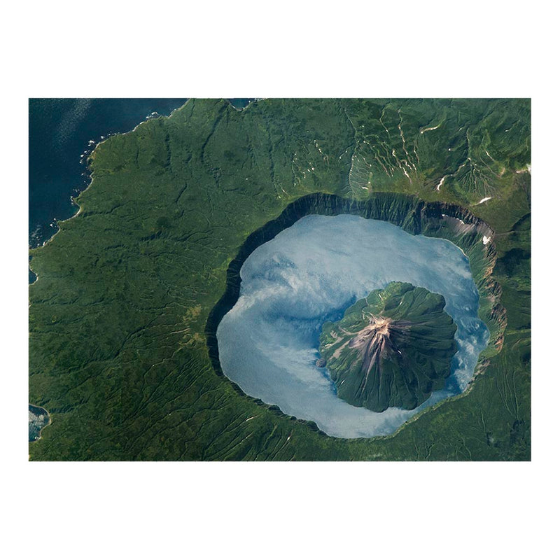 ISS Photograph of Russia’s Krenitsyna Volcano Jigsaw Puzzle