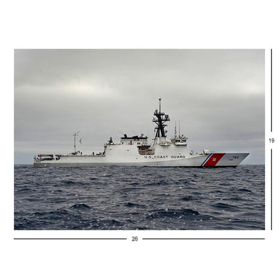 Coast Guard Cutter Stratton (WMSL 752) Off the Pacific Coast Jigsaw Puzzle