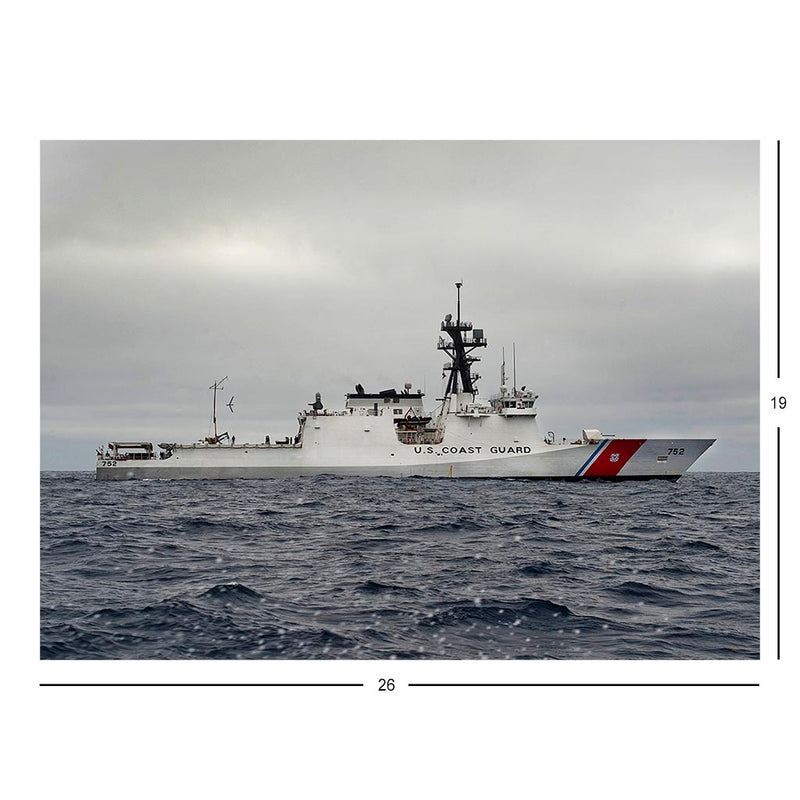Coast Guard Cutter Stratton (WMSL 752) Off the Pacific Coast Jigsaw Puzzle