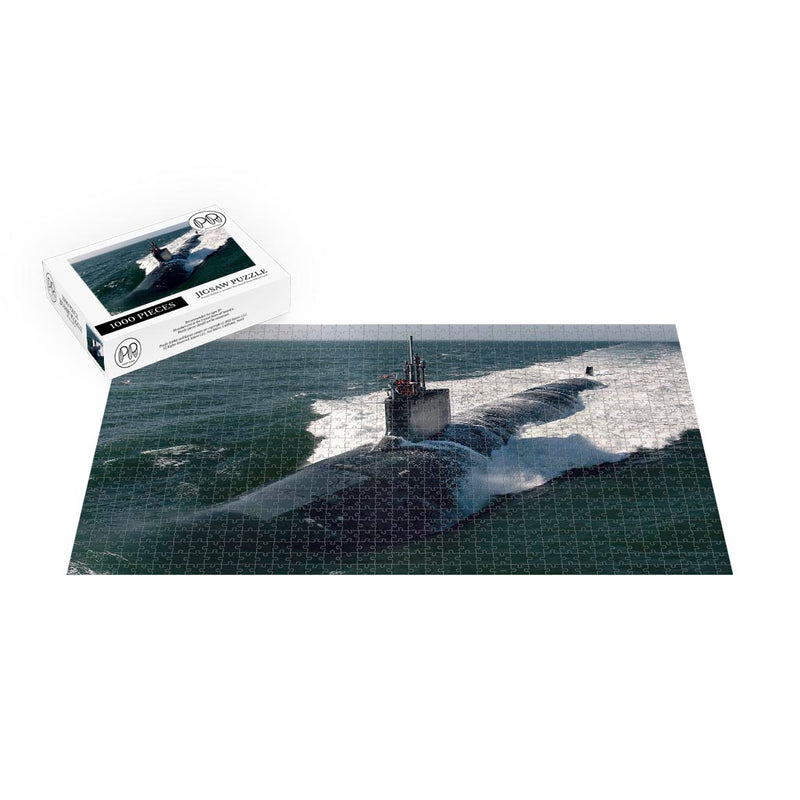 Attack Submarine Montana (SSN 794) Conducts Sea Trials In The Atlantic Ocean Jigsaw Puzzle