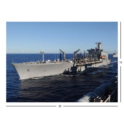 Fleet Replenishment Oiler USNS Pecos (T-AO 197) Underway In The Philippine Sea Jigsaw Puzzle