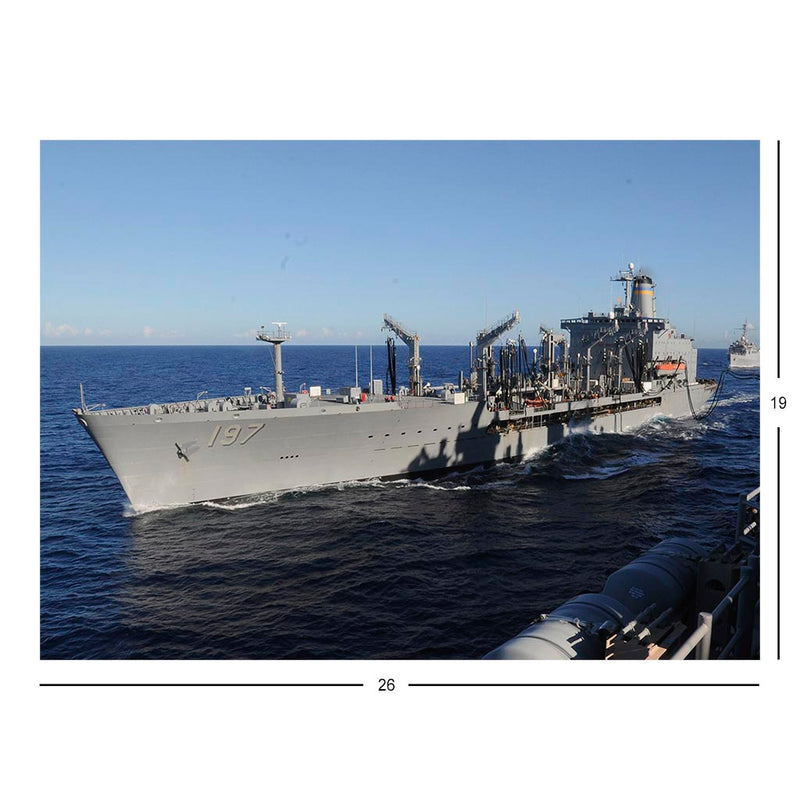 Fleet Replenishment Oiler USNS Pecos (T-AO 197) Underway In The Philippine Sea Jigsaw Puzzle