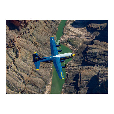 Fat Albert, The Blue Angels' C-130J Super Hercules, Flies Over The Grand Canyon National Park, AZ Jigsaw Puzzle