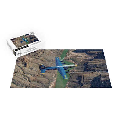 Fat Albert, The Blue Angels' C-130J Super Hercules, Flies Over The Grand Canyon National Park, AZ Jigsaw Puzzle