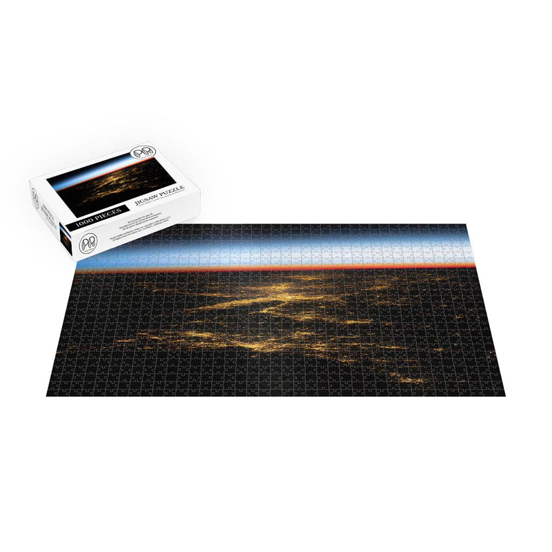 ISS Photograph of Sundown Over The U.S. Northeast Jigsaw Puzzle