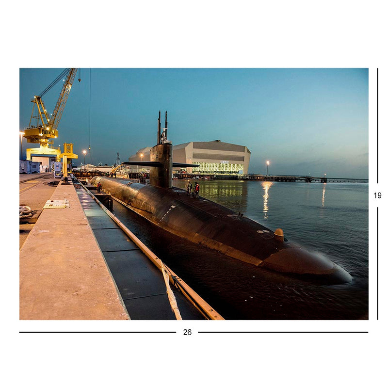 Ballistic-Missile Submarine USS Maryland (SSBN 738) Prepares To Get Underway Jigsaw Puzzle