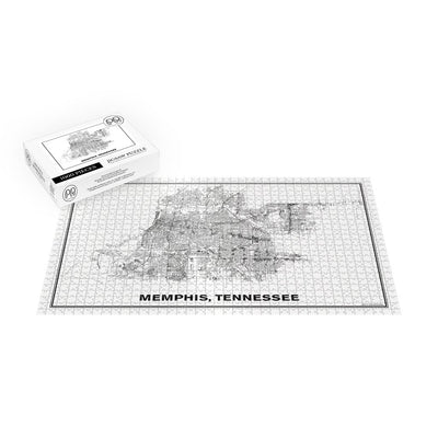 Street Map of Memphis, Tennessee Jigsaw Puzzle
