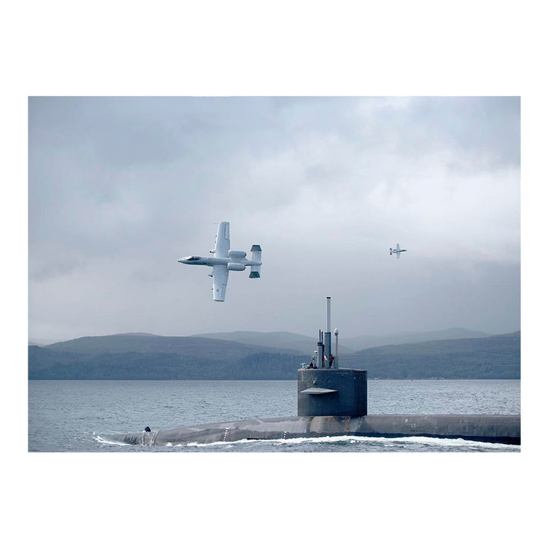Ballistic Missile Submarine USS Nebraska (SSBN 739) In The Strait of San Juan de Fuca Jigsaw Puzzle