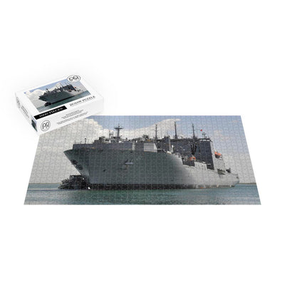 Dry Cargo/Ammunition Ship USNS Wally Schirra (T-AKE 8) Pulls Into Naval Station Guantanamo Bay, Cuba Jigsaw Puzzle