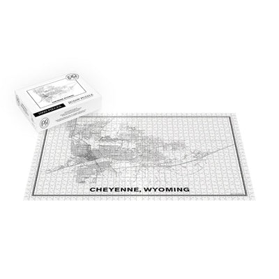 Street Map of Cheyenne, Wyoming Jigsaw Puzzle