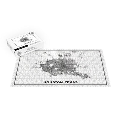 Street Map of Houston, Texas Jigsaw Puzzle