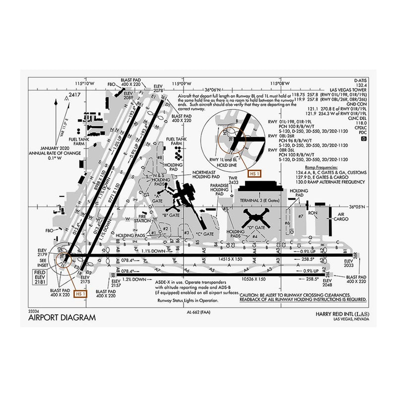 Harry Reid International Airport Diagram Jigsaw Puzzle
