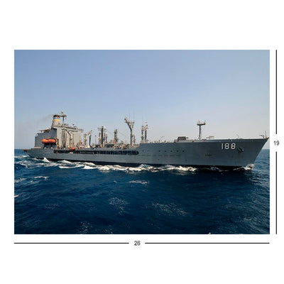 Fleet Replenishment Oiler USNS Joshua Humphreys (T-AO 188) Underway In The Gulf Of Aden Jigsaw Puzzle