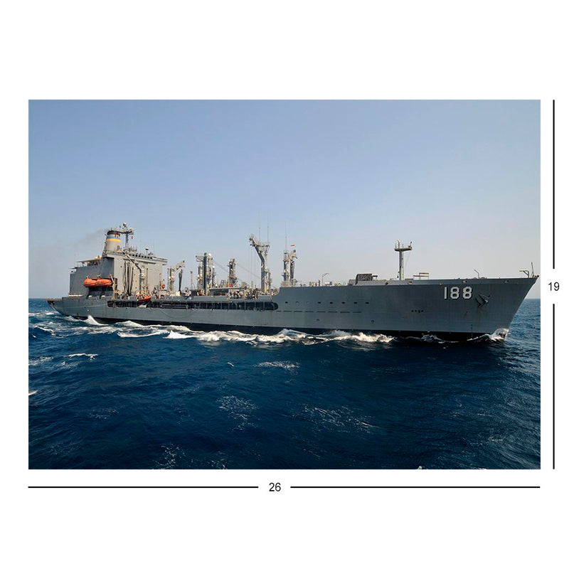 Fleet Replenishment Oiler USNS Joshua Humphreys (T-AO 188) Underway In The Gulf Of Aden Jigsaw Puzzle