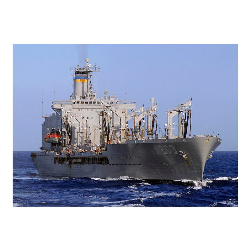 Fleet Replenishment Oiler USNS Laramie (T-AO 203) Steams In The Mediterranean Sea Jigsaw Puzzle