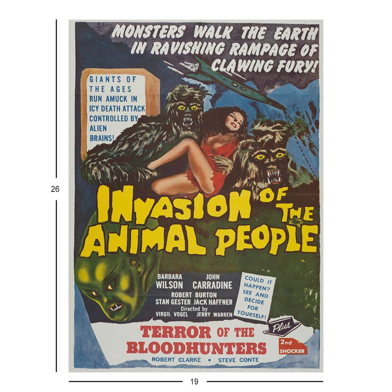 Invasion Of The Animal People Jigsaw Puzzle