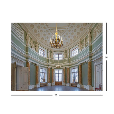 Wikimedia Commons Jigsaw Puzzle of the Day The Oval Hall of the Saint Michael's Castle