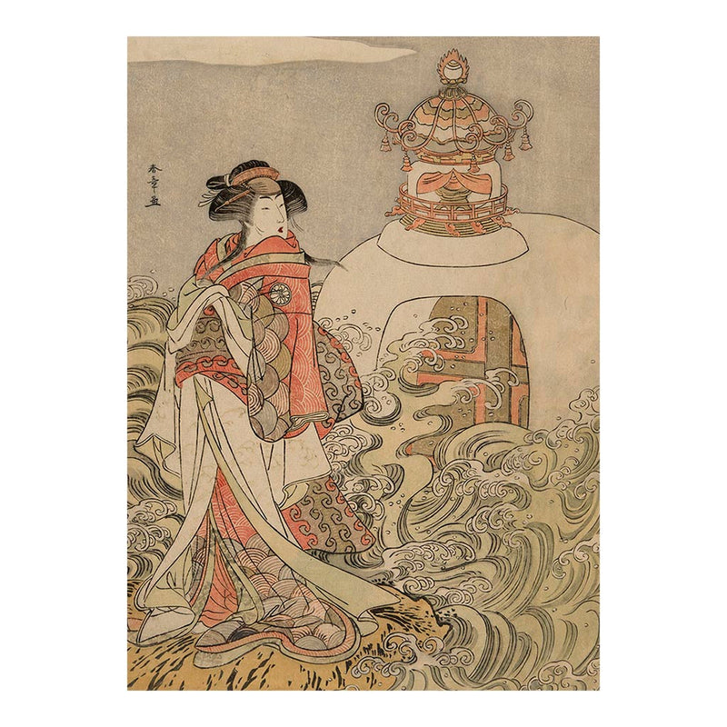 The Dragon Princess in the Play Saki Masuya Ume no Kachidoki Wood Block Jigsaw Puzzle