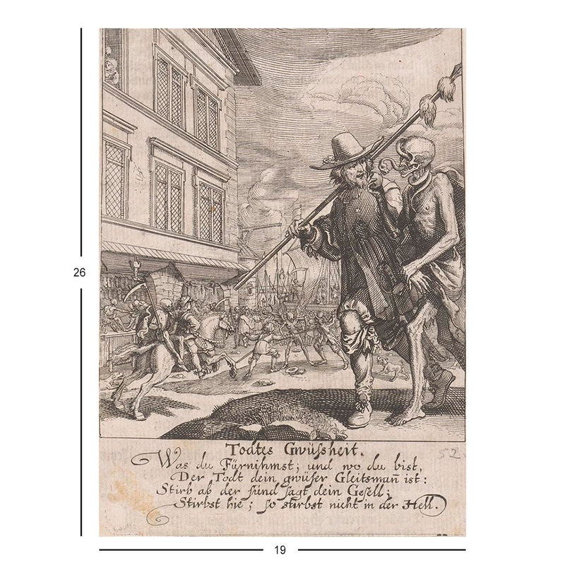 Merchant and Death Etching Jigsaw Puzzle