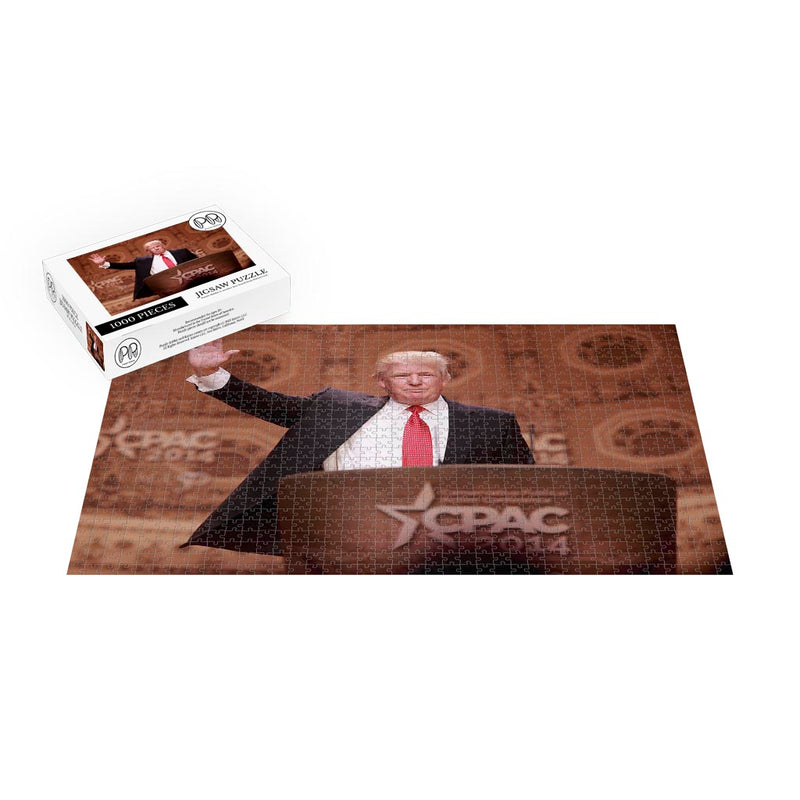 President Donald Trump Speaks At CPAC Jigsaw Puzzle