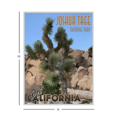 Vintage stylized Joshua Tree National Park Jigsaw Puzzle