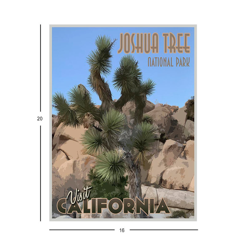 Vintage stylized Joshua Tree National Park Jigsaw Puzzle
