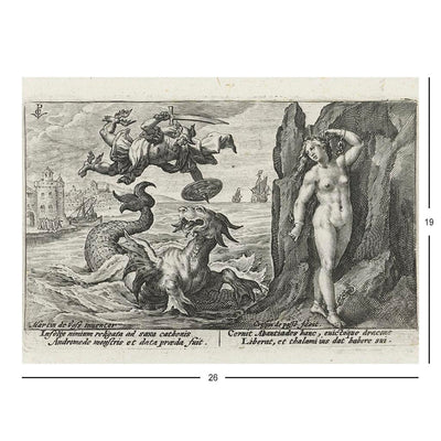 Perseus And Andromeda Etching Jigsaw Puzzle