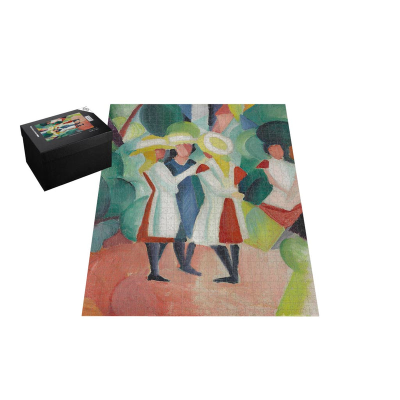 Wikimedia Commons Jigsaw Puzzle of the Day August Macke Painting