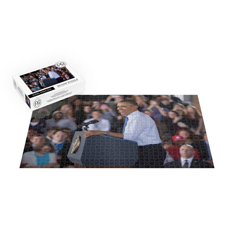 President Barack Obama Giving A Speech Jigsaw Puzzle